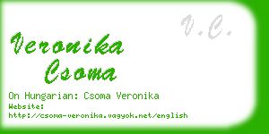 veronika csoma business card